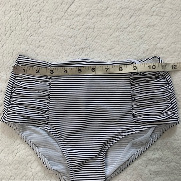 Sea Level Swim Australia NWT Positano Stripe High Waist Gathered Side Pant Size4 - Picture 11 of 16